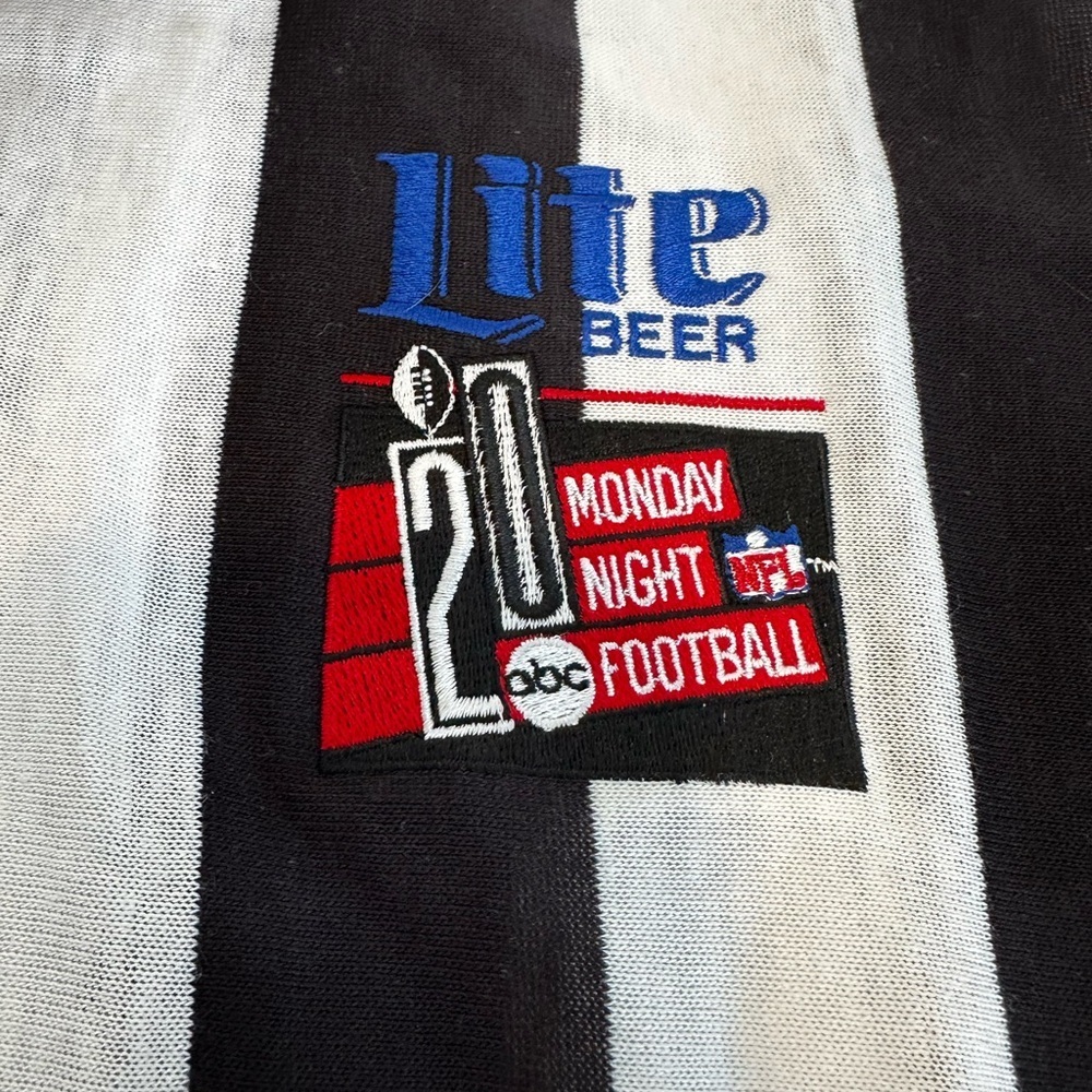 VTG 1989 NFL Season Sz:XL  Promotional Lightweight Referee Tee. Embroidered Logo